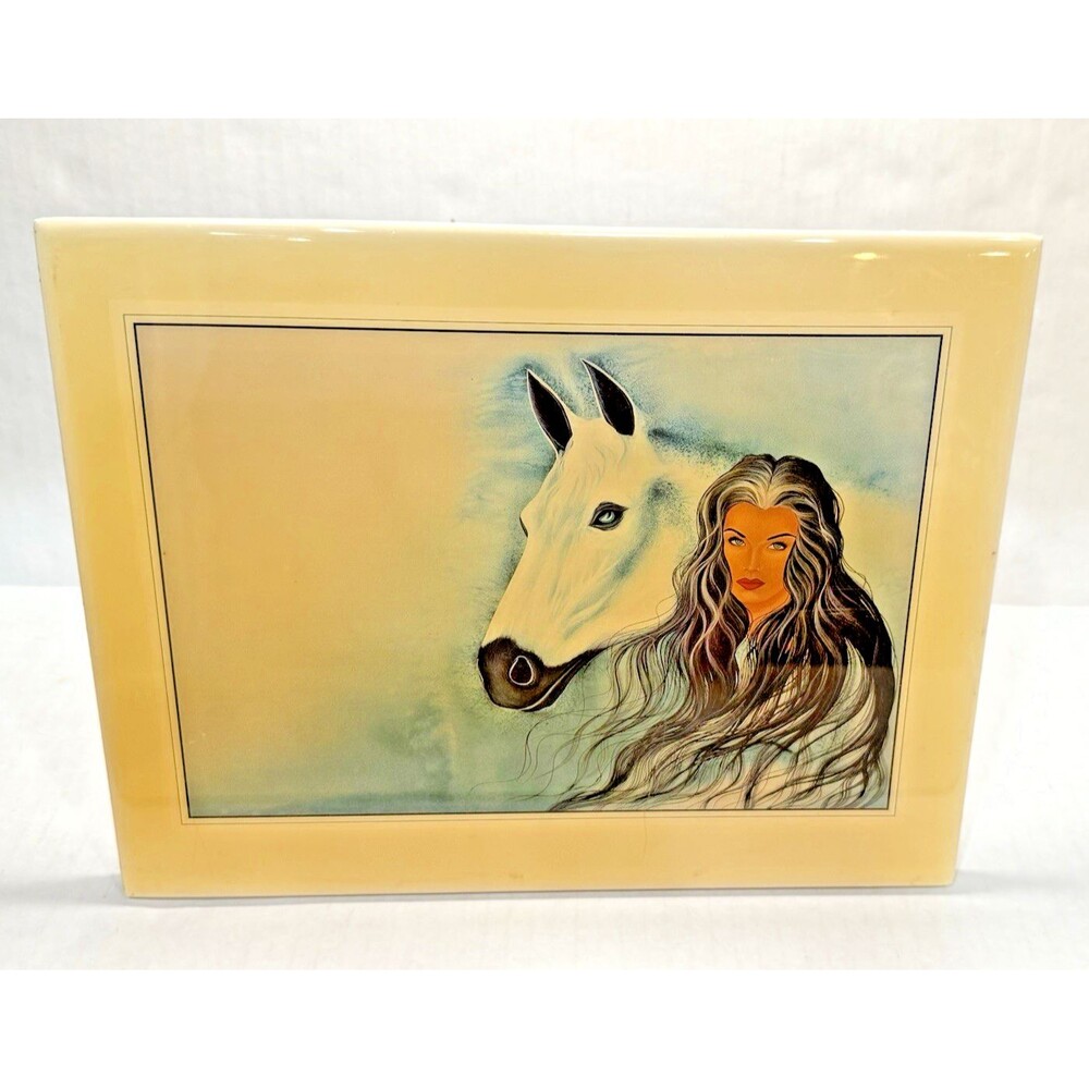 Special Friends or The Dowry In Ceramic Tile Art Over Wood Sandstone Creations‎